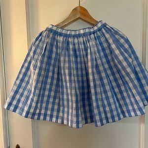 Bonpoint gingham skirt girls size 12